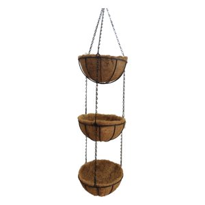 Magideal - Maceta Colgante ""Con Revestimiento De Fibra De Con Cadena Colgante, Colgante Forma Forma Forma De , Maceta Para Decoración De Jardín, Sandía