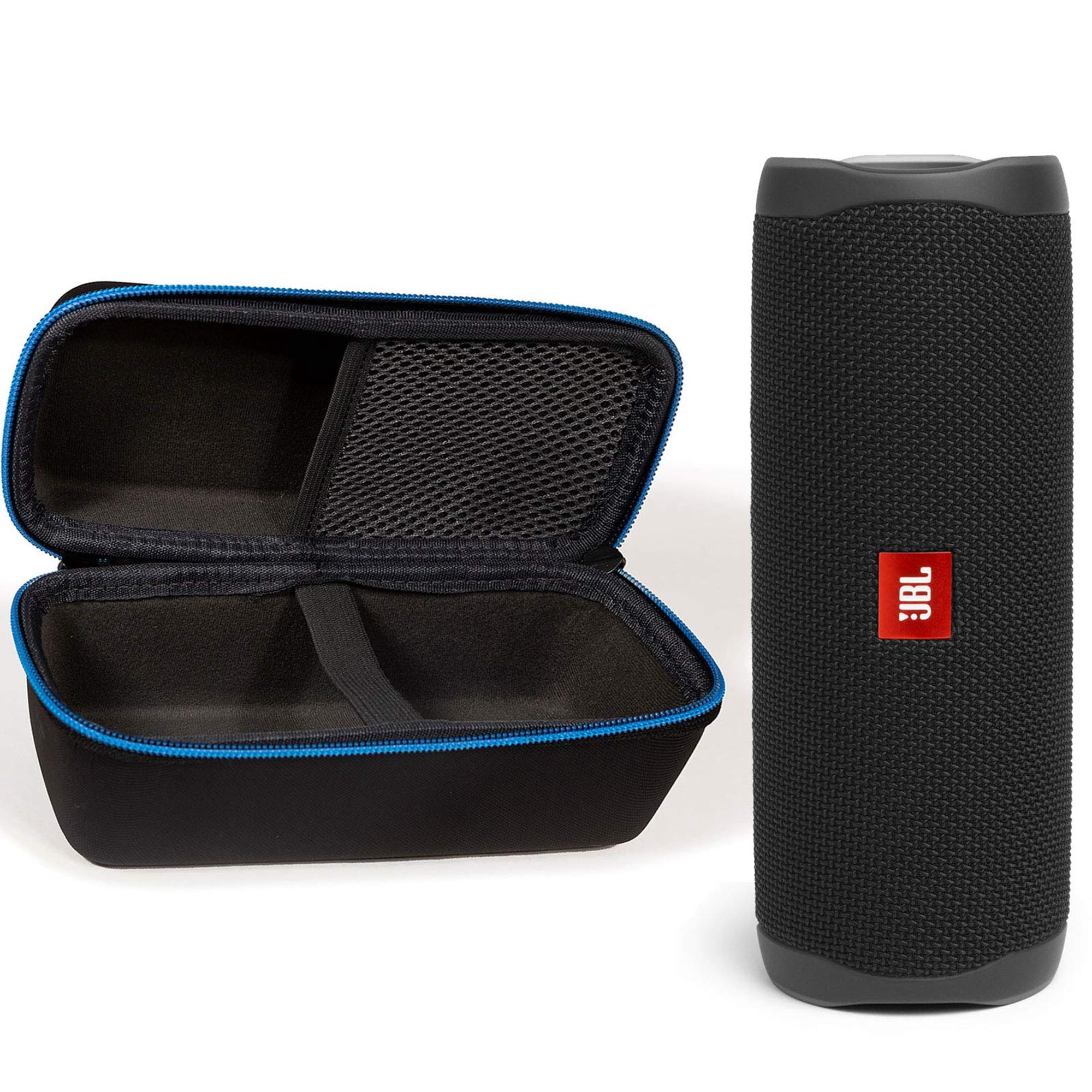 Altavoz Bluetooth Jbl Flip 5 Resistente Al Agua Con Divvi! Funda Negra