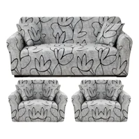 Casadeliacl - Funda Cubre Sillon 3+1+1 Elastica Diseño Elegante Tf Gris Elegante