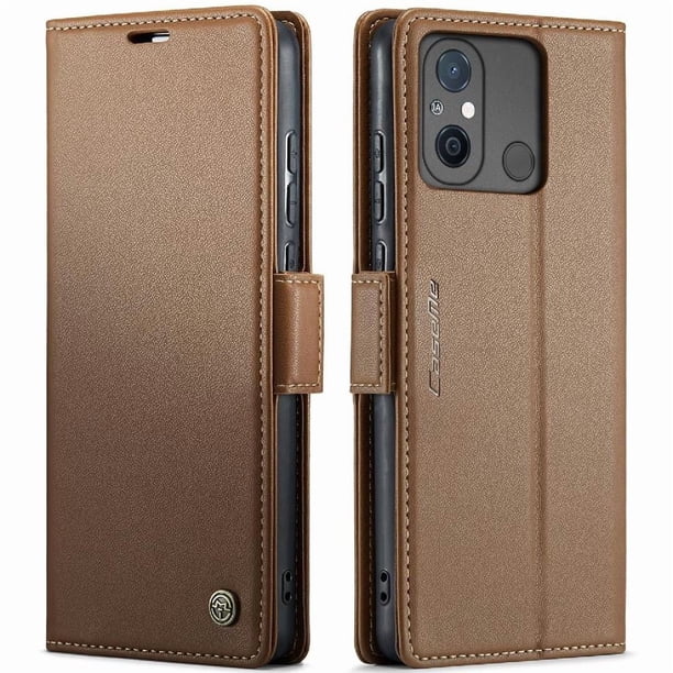 CaseMe tipo cartera Xiaomi Redmi 11A con cierre magnético, RFID, tarjetero, soporte, carga inalámbrica