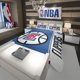 thumbnail image 1 of LA Clippers NBA Basketball Quilt Duvet Cover Set Doona Cover Bed Linen Bedspread3-Piece Bedding Set, 1 of 5