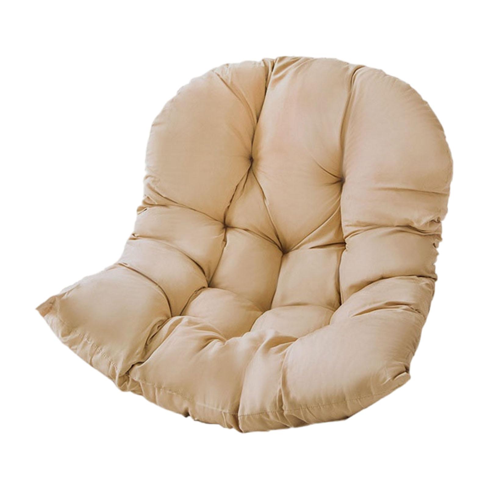 Magideal - Cojín Para Silla Colgante, Cojín Para Asiento De Silla De Exterior, Cómodo Cojín Para Silla Columpio, Alfombrilla Para Silla De Jardín Para Decoración Caqui