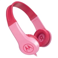 Audífonos Para Niños Motorola Jr200 Con Cable Manos Libres Color Rosado