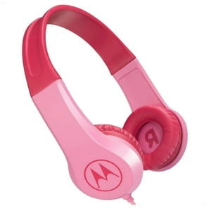 Audífonos Para Niños Motorola Jr200 Con Cable Manos Libres Color Rosado