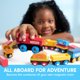 thumbnail image 2 of Juego de juguetes de tren de madera Montessori con 12 coches magnéticos para niños de 2 a 8 años, 2 of 7