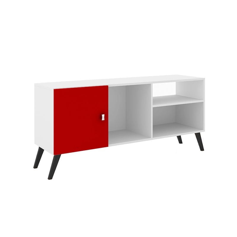 Racks Rojos Rack Tv 55 Calma Blanco Rojo | Lider