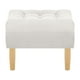 thumbnail image 1 of Pouf Wood 1c Felpa 05 Crudo, 1 of 4