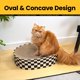 thumbnail image 2 of Bloc de rascar ovalado Cat Scratcher Cardboard Conlun 2 en 1, 2 of 9