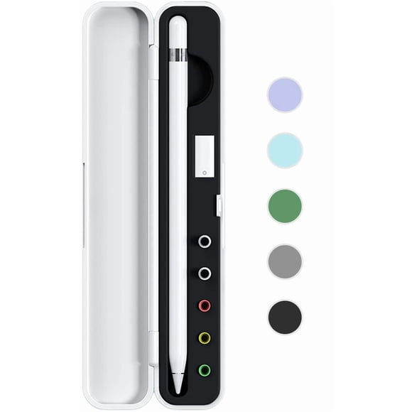 Estuche de transporte Meowster para Apple Pencil de 1.ª y 2.ª generación, negro