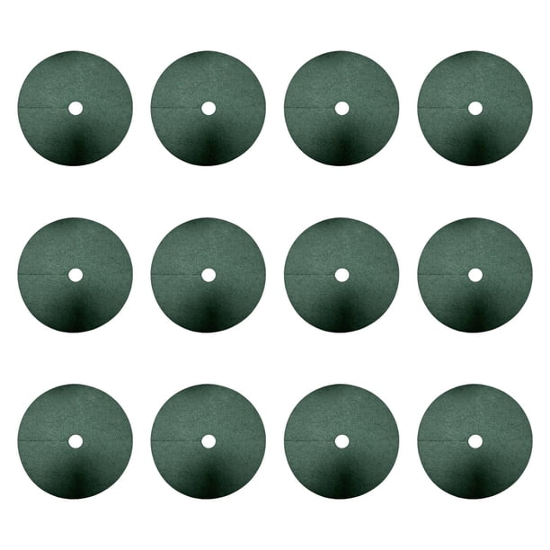 12 Anillos De Mantillo Para árboles, Para Jardinería, Gruesos, Reutilizables, Degradables, No Tejidos, 52 Cm Y 6 Cm De Agujero.