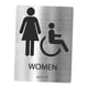 thumbnail image 2 of Placa De Letrero De Baño, Letrero De Baño Moderno Para Hombres Y Mujeres, Estilo De Baño De Negocios B, 2 of 5