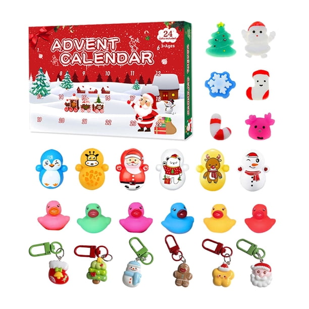 Calendario De Adviento 2025 Con 24 Minifiguras – Cuenta Atrás Navideña Para Niños Y Niñas, Juguete Sorpresa Diaria (A)