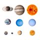 thumbnail image 2 of Resplandor En La Oscuridad Pegatinas De Pared Calcomanías De Pared Art 9pcs Planetas L, 2 of 5