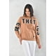 thumbnail image 1 of Poleron Mujer Con Capucha Cafe Talla S, 1 of 3