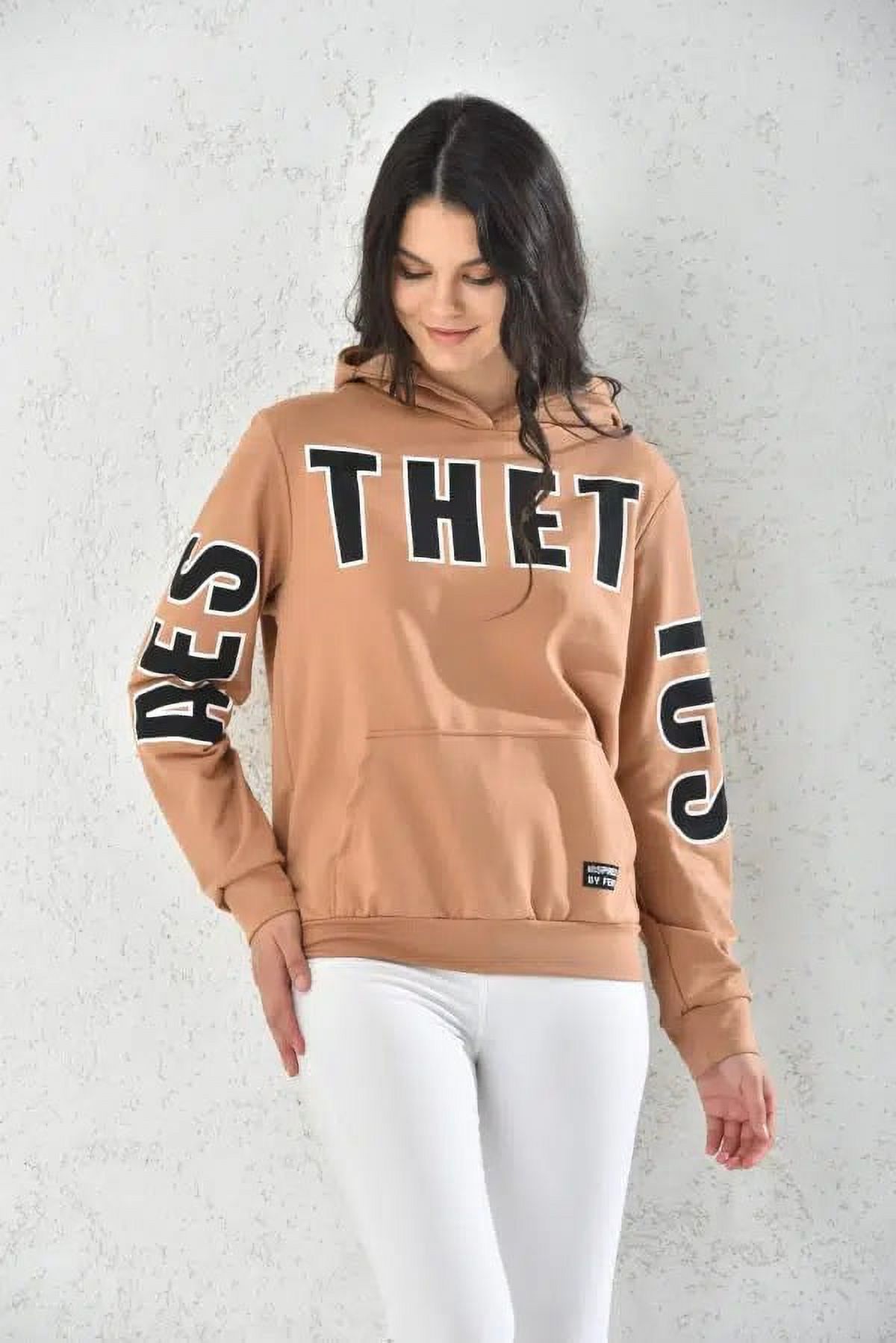 Home Fashion - Poleron Mujer Con Capucha Cafe Talla L