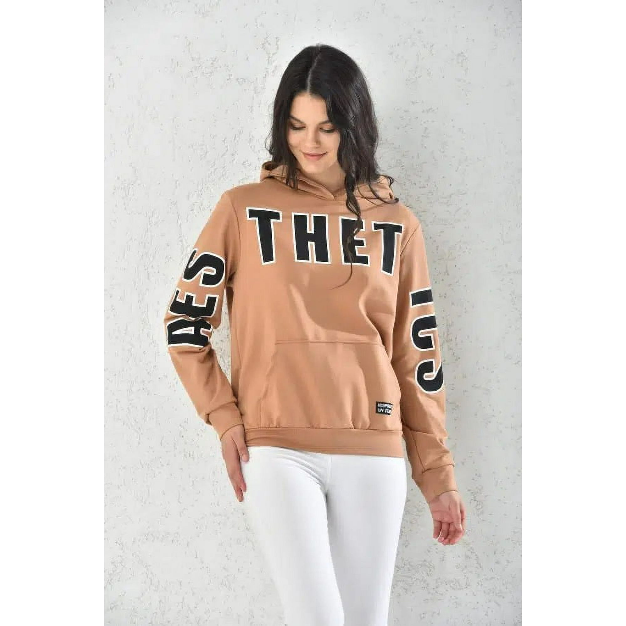 Home Fashion - Poleron Mujer Con Capucha Cafe Talla L