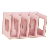 Bothyi - Estantería De Madera Para Escritorio, Organizador De Archivos Multifuncional Para Oficina, Dormitorio, Color Rosa