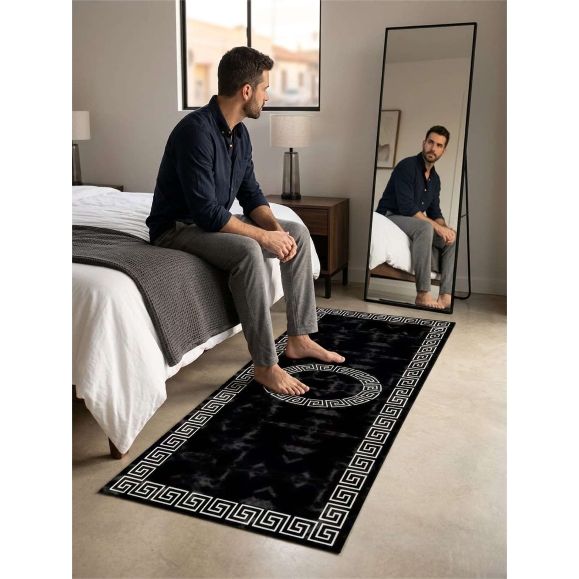 Todo Para El Hogar - Alfombra De Pasillo Antideslizante 60x180 Suave Lavable