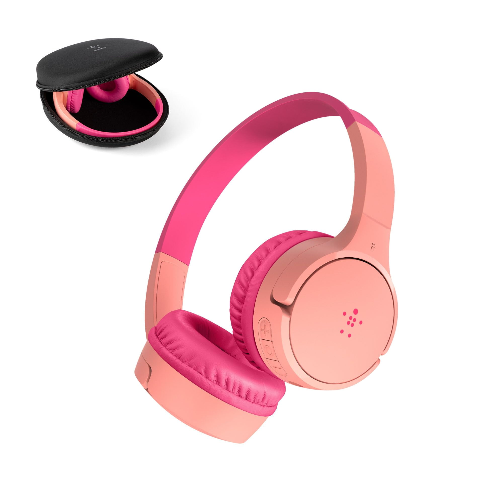 Auriculares Inalámbricos Belkin Soundform Mini Kids Con Micrófono, Color Rosa