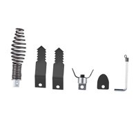 Magideal - Cabezales De Corte Combinados Para Limpiador De Drenaje, Herramienta De Plomería, Cabezales De Corte De Dragado De Tuberías Para Removedor De Obstrucc