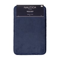 Alfombra De Baño Nautica Home Flannel 40X60Cm Antideslizante Azul Marino