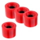 thumbnail image 2 of 4 Piezas 70x51mm Pro Skateboard en Blanco PU Ruedas Longboard Cruiser rojo, 2 of 5