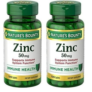 Suplemento Nature'S Bounty Zinc En Cápsulas De 50 Mg, 100 Unidades (X2)