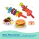 thumbnail image 3 of Parrilla de juguete Play Barbecue Toy Grill OOOK de madera para niños con comida y herramientas para mayores de 3 años, 3 of 9