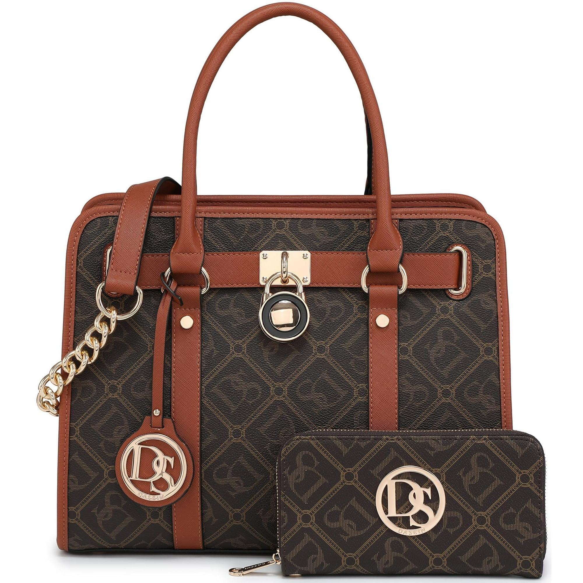 Bolso De Mano Dasein De Piel Vegana Bicolor Para Mujer