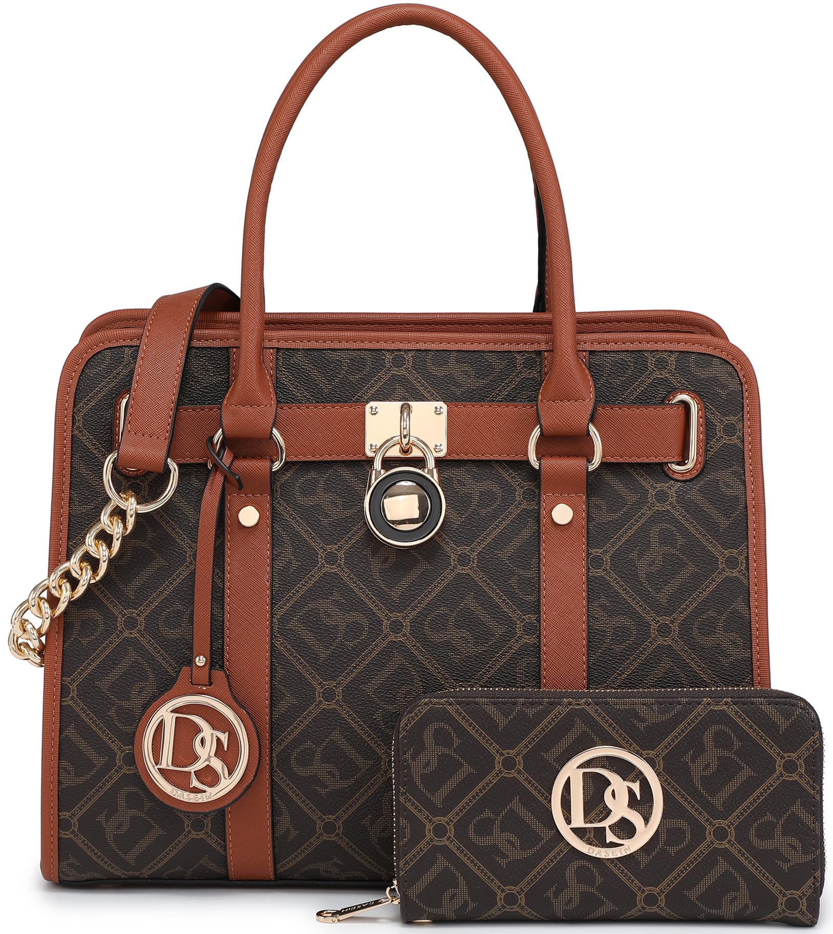 Bolso De Mano Dasein De Piel Vegana Bicolor Para Mujer