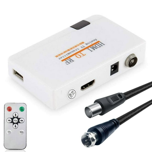 Modulador Rf Convertidor Hdmi A Coaxial Adaptador Vhf
