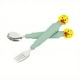 thumbnail image 1 of 1pc 304 Stainless Steel Kids Fork Spoon Set Cartoon Long Handle Fork Spoon Cute Silicone Kitchen Dining Children's Day Gift Christmas Gift, 1 of 5