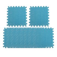 Magideal - 10 Uds. Alfombrilla De Espuma De Felpa Antideslizante 30X30Cm Alfombra De Escalada Suave Alfombrillas Para El Área De La Alfombra Para El Ejercicio De Azul