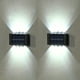 thumbnail image 2 of 2pc 8LEDs Solar Wall Light Outdoor IP65 Waterproof Backyard Garden Pathway Decorative, 2 of 4