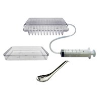 Bothyi - Cuentagotas De Postre Multiusos Transparente 96 Agujeros Para Restaurante Doméstico