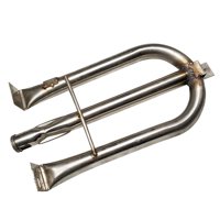 Magideal - Tubo Quemador De Parrilla, Piezas De Repuesto Para Parrilla, Tubo De Horno De Calefacción Portátil, Fácil De Instalar, Acero Inoxidable, Para Barbacoa