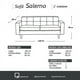 thumbnail image 4 of Sofa Salerno 2C Tela Velvet Burdeo, 4 of 4