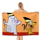 thumbnail image 1 of Dos Perros Estúpidos Toalla de playa de secado rápido con diseño temático, regalo para mujeres y niñas, ideal para cumpleaños, fans, amantes de la música, uso en la playa o al aire libre, 78 × 180 cm, 1 of 6