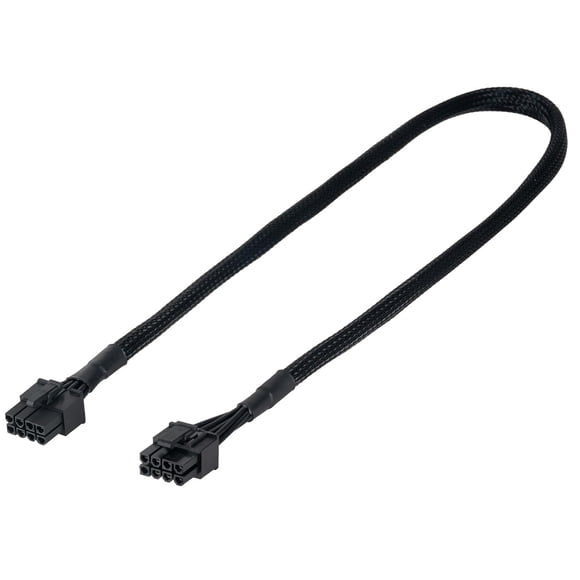 Cable PCIE YSIUENG de 65 cm macho a macho de 8 pines a 6+2 pines negro