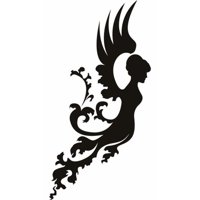 Rienda Libre Graphics - Decomural Floral Angel Ws-17837