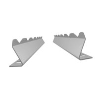 Ioensy - Juego De Parrilla Para Brochetas De Acero Inoxidable Para Barbacoa Para Asar Mariscos Y Kebabs