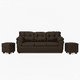 thumbnail image 2 of Living Polonia 3C+2 Pouf Tela Chocolate, 2 of 3