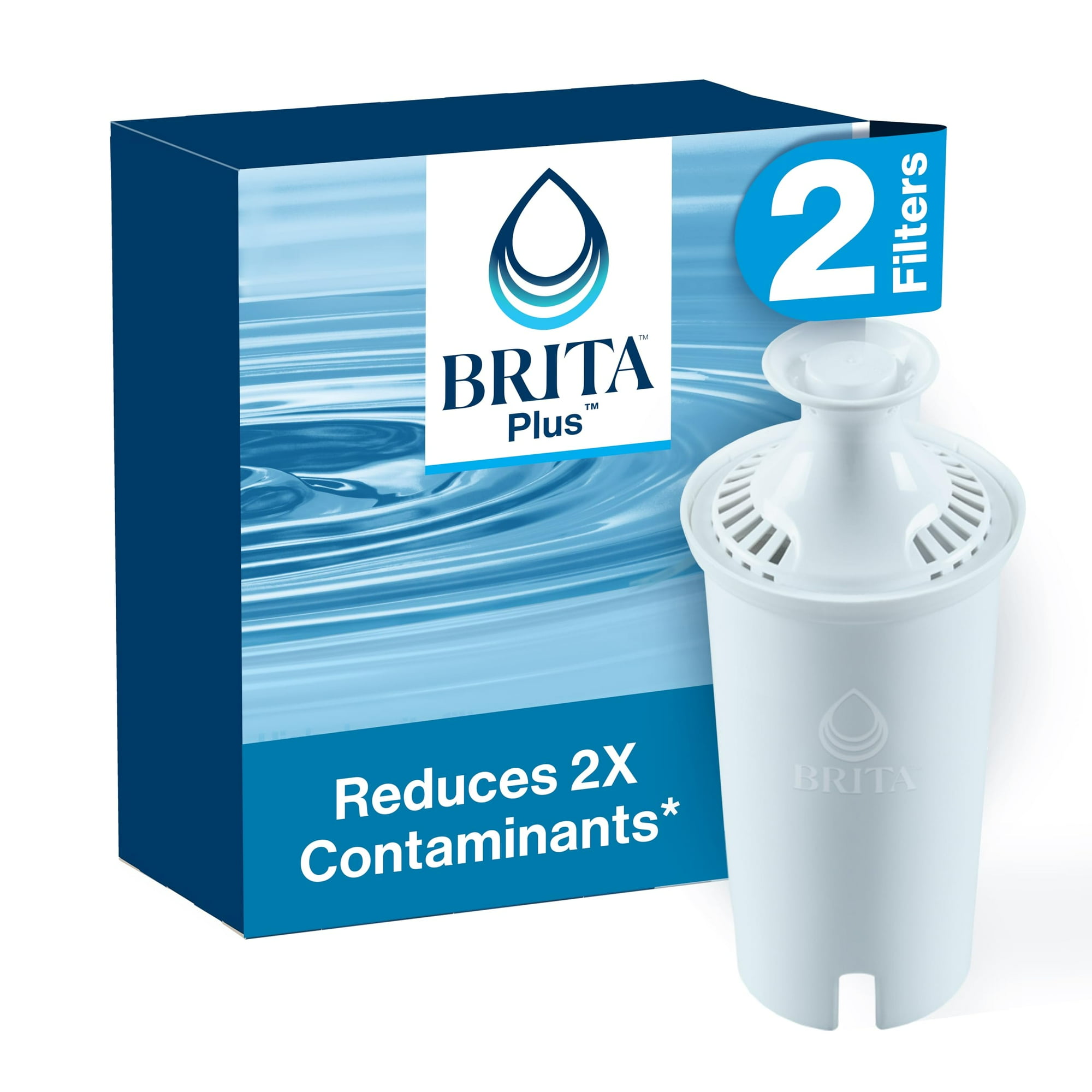 Filtro De Agua Brita Plus De Alta Densidad De Repuesto, 2 Filtros