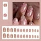thumbnail image 5 of Uñas Postizas Press-On Forma De Almendra Largas 24Pcs Con Diseño De Flores Rosa, 5 of 8