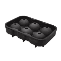 Genérico - Cubeta De Hielo Silicona Redondo Whisky Tragos Cóctel Negro