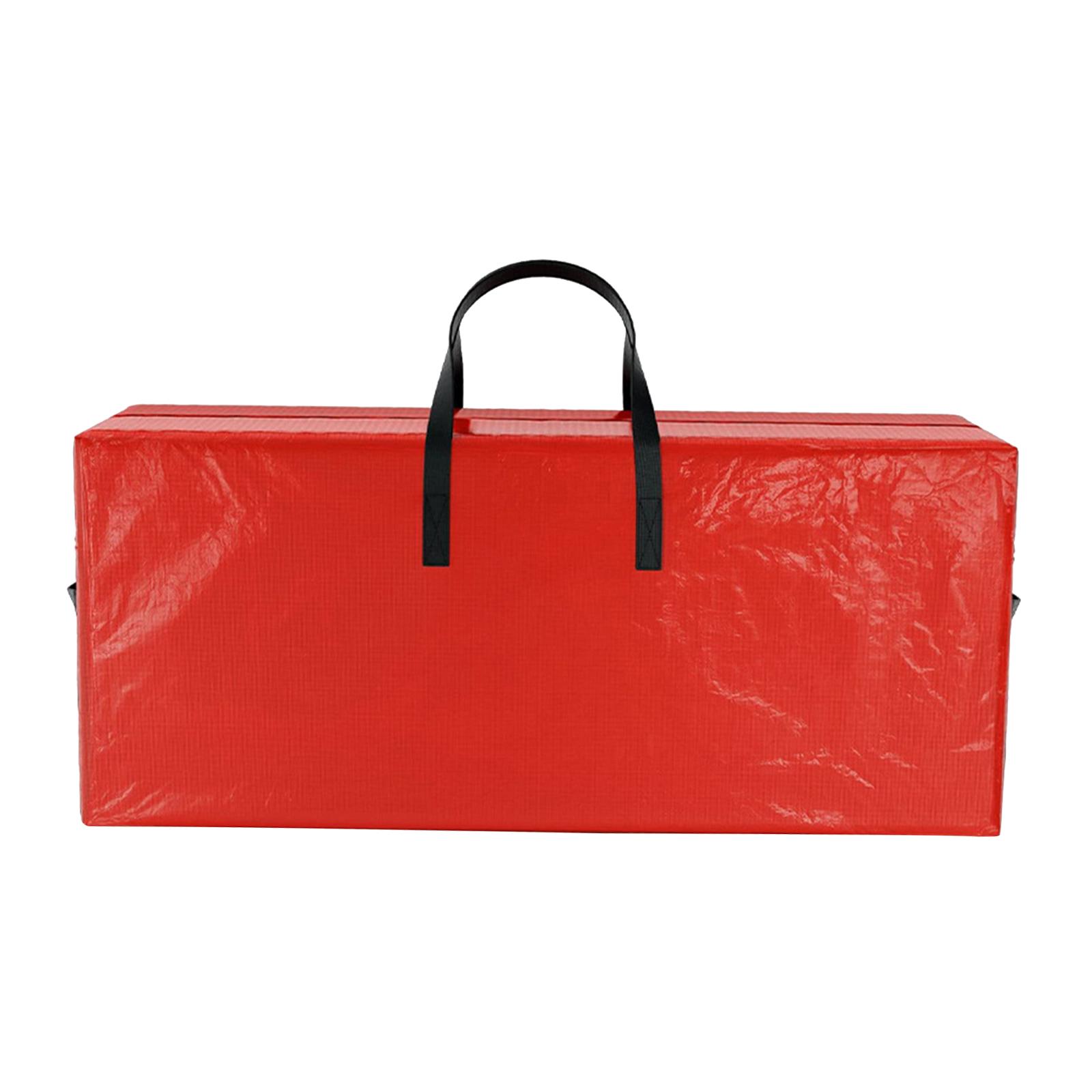 Bothyi - Bolsa De Almacenamiento Para Árbol De Navidad, Cubierta Portátil A Prueba De Polvo, Bolsa De Almacenamiento Para Árbol Navideño, Color Rojo, 165X38X76Cm