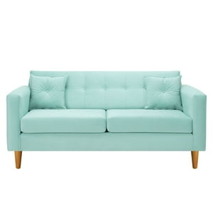Bodevir - Sofa New Retro 3C Felpa 04 Verde Agua
