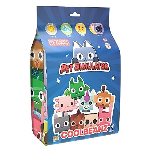Peluche sorpresa COOLBEANZ de Pet Simulator de 10 cm con DLC