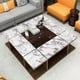 thumbnail image 2 of 1 Roll Gray White Marble Contact Paper, Oilproof High Temperature Resistant Peel And Stick Wall Paper, Waterproof, Easily Removable Self-Adhesive Film Wall Covering Kitchen Countertop And Cabinet Shel, 2 of 2