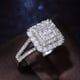 thumbnail image 1 of Shiny Zircon Decor Ring - Square Shape Bridal Wedding Anniversary Engagement Gift, 1 of 5